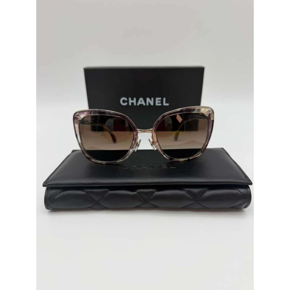 CHANEL Polarized Sunglasses WS12083 Brown – Side‎ Logo – 100% Authentic – Women main image 12